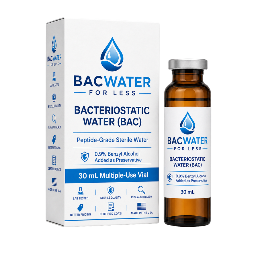 Bac Water For Less 30 mL Bacteriostatic Water for Peptide Reconstitution